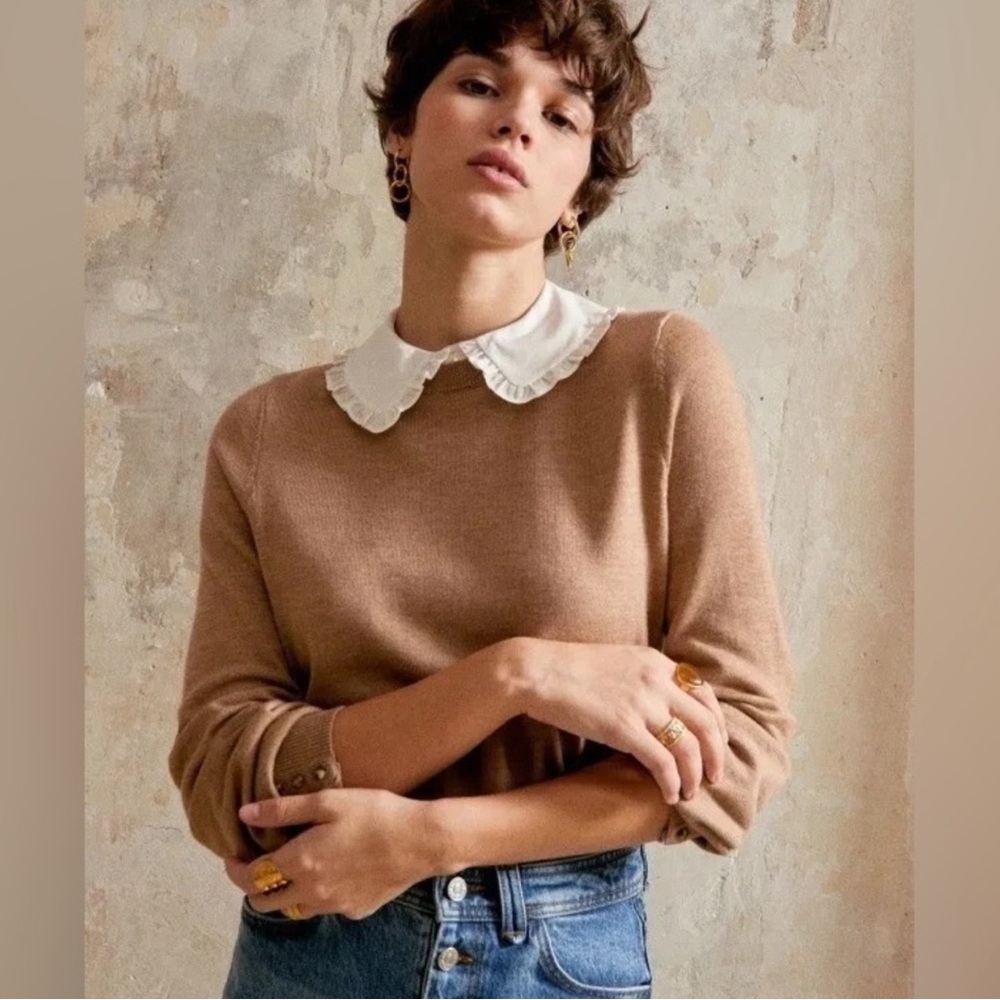 Sezane brown jumper size M